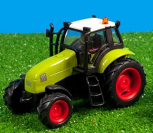 Tracteur à Friction Vert Claas avec Son et Lumiére