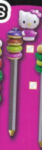 Décoration Donut pour crayon HELLO KITTY avec un coloriage