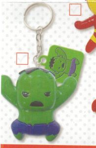 Porte clé Figurine MARVEL avec deux Stikers - HULK