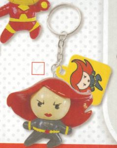 Porte clé Figurine MARVEL avec deux Stikers - BLACK WIDOW