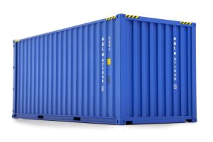 MAR2323-01 - Container maritime 20 pieds bleu