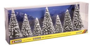 NOC25087 - 7 Sapins enneigés