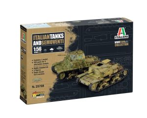 ITA25768 - Char et canons automoteurs Italiens à assembler et à peindre