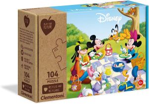 CLE27153 - Puzzle 104 pièces Pique nique avec Mickey