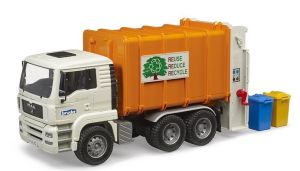 BRU2772 - MAN TGA 6x4 poubelle avec 2 poubelles