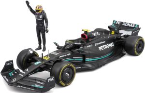 BUR28037H - MERCEDES-AMG W14E SF-23 #44 avec figurine L.HAMILTON