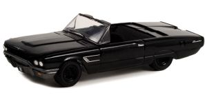 FORD Thunderbird convertible 1965 noire de la série BLACK BANDIT sous blister