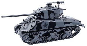 GREEN28170-D - Char SHERMAN M4 76 Long Barrell noir de la série BLACK BANDIT sous blister