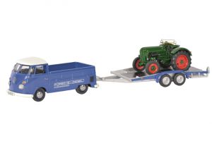 VOLKSWAGEN T1 PORSCHE-DIESEL Avec Plateau et tracteur ALLGAIER
