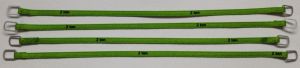 YCC332-5 - Lot de 4 sangles de levage 2 Tonnes de 12cm Verte