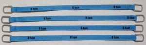 Lot de 4 sangles de levage 8 Tonnes de 18cm