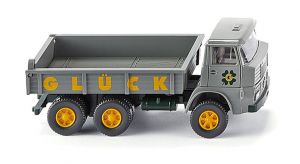 WIK042403 - HENSCHEL 6x4 avec plateau basculant Gris GLUCK