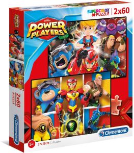 Puzzle 2x60 Pièces Power Players