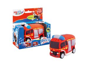 Camion de pompier en peluche à friction