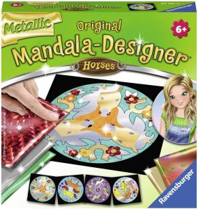 Mandala-Designer Métallic Chevaux