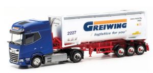 HER315821 - DAF XG  4x2 avec semi-remorque 3 essieux silo à pression  GREIWING