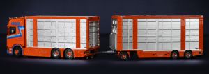 IMC32-0197 - SCANIA S High Roof 6x2 porteur avec remorque 1+2 Essieux bétaillère RINUS VAN BEERS