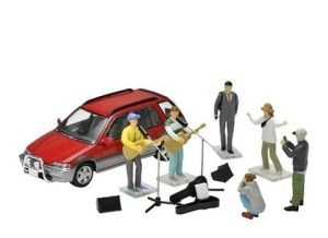TOM325239 - Musique de rue avec HONDA Civic Shuttle rouge et accessoires