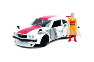 JAD33688 - MAZDA RX-3 1974 avec figurine Saitama ONE PUNCH MAN