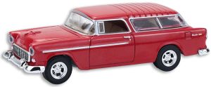GREEN37330-A - CHEVROLET Nomad Custom Wagon 1955 rouge de la série BARRETT JACKSON sous blister