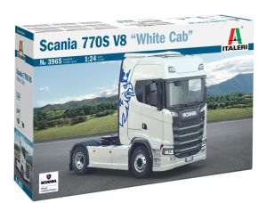 ITA3965 - SCANIA 770S V8 4x2 Cabine Blanche à assembler et à peindre