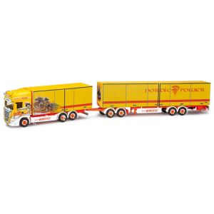 HERPA - Camion avec dolly + remorque 3 essieux EUROLINK - SCANIA