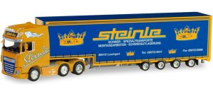 DAF XF SSC 6x2 avec remorque bachée 4 Essieux STEINLE