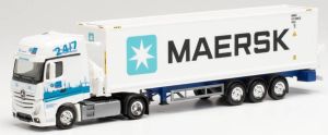 HER313384 - MERCEDES Actros GigaSpace 4x2 GDH avec remorque à chargement latéral 3 Essieux MAERSK