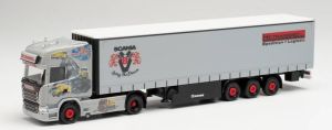 SCANIA R TL G. 4x2 avec remorque bâchée 3 Essieux HP Transped