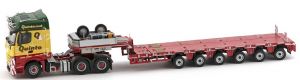 IMC32-0018 - MERCEDES BENZ Arocs Big Space 6x4 avec semi surbaissée NOOTEBOOM 6 essieux transport QUINTO