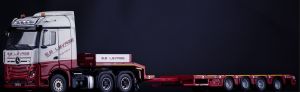 MERCEDES BENZ Actros Streamspace 6x4 SE LEVAGE et remorque porte engins Nooteboom MCOS