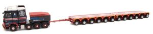 MERCEDES Arocs 8x4 avec plateau Scheuerle Intercombi 2x6 Essieux GCS JOHNSON