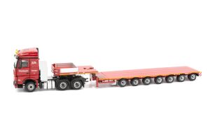 MERCEDES Arocs StreamSpace 6x4 avec plateau surbaissée Nooteboom 7 Essieux SCHOLPP