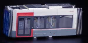 Compartiment de Tramway avec blocs de levage