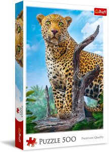 TRF37332 - Puzzle 500 Pièces Léopard sauvage