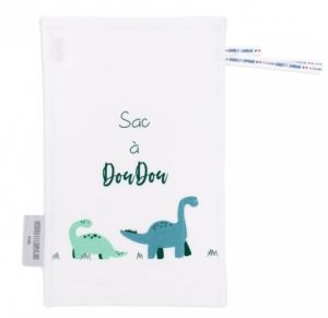 DC3767-3 - MON SAC A DOUDOU en coton - fun Blanc