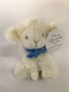DC3817-05 - Agneau chouchou doudou foulard Bleu avec étoile