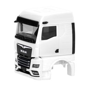 HER086370 - MAN TGX GM Cabine avec caméra de rétroviseur blanc - 2 pièces à assembler
