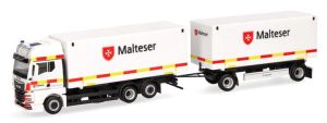 HER318945 - MAN TGX GX 6x2 avec caisse et remorque 1+1 essieux MALTESER
