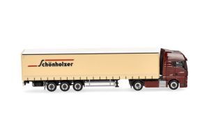 HER962216 - MAN TGX GX 4x2 avec remorque 3 essieux SCHONHOLZER