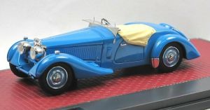 BUGATTI T57S Corsica Roadster bleue 1937