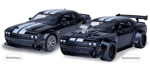 JAM402615 - DODGE Challenger SRT Jailbreak 2en1 2022 Noir à assembler