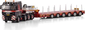 WSI410299 - MAN TGX XLX 8x4 avec remorque MANOOVR 6 Essieux MAMMOET