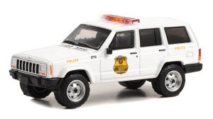 GREEN43015-A - JEEP Cherokee 2000 Police services secrets des États-Unis de la série HOT PURSUIT sous blister