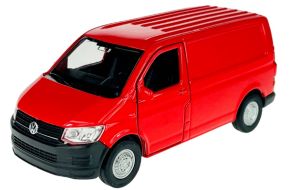 WEL43762ROUGE - VOLKSWAGEN T6 van rouge modèle à friction