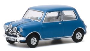 AUSTIN Mini Cooper S 1275 MKI 1967 Bleu de la série THE ITALIAN JOB sous blister