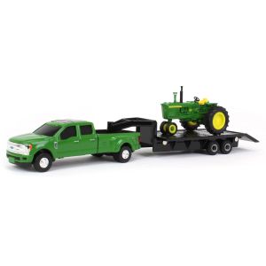 ERT45841 - FORD F-350  avec plateau à col de cygne et JOHN DEERE 4020