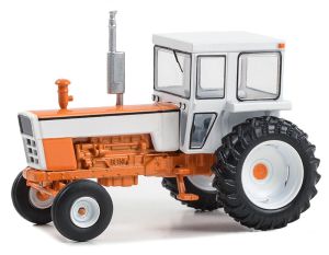 GREEN48080-C - Tracteur avec cabine 1973 Orange et Blanc de la série DOWN ON THE FARM sous blister