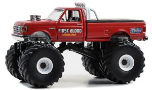 GREEN49140-F - FORD F-350 1990 FIRST BLOOD de la série KINGS OF CRUNCH sous blister