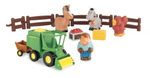 BRI43069 - Coffret avec moissonneuse JOHN DEERE et accessoires